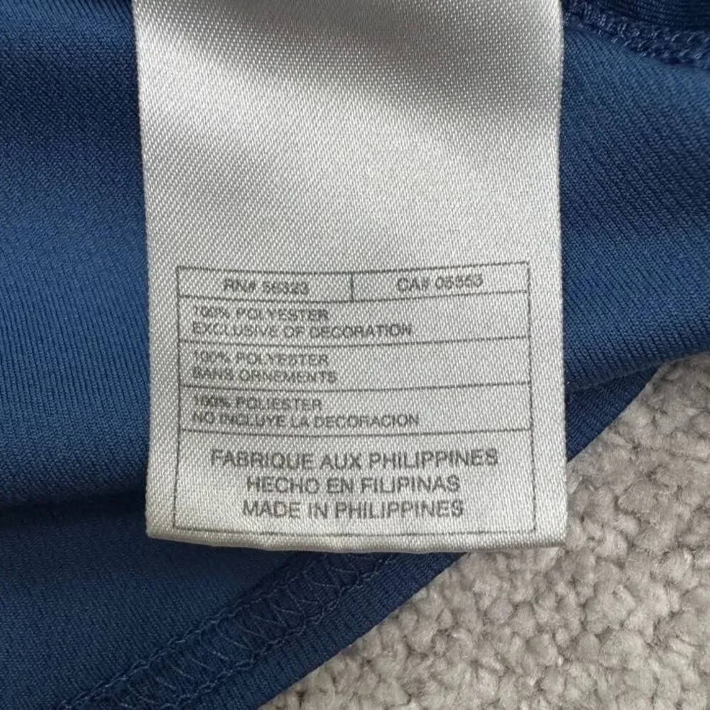 Nike Vintage Y2K Long Sleeve Active T-Shirt Mens Medium Blue Crew Athletic Tee